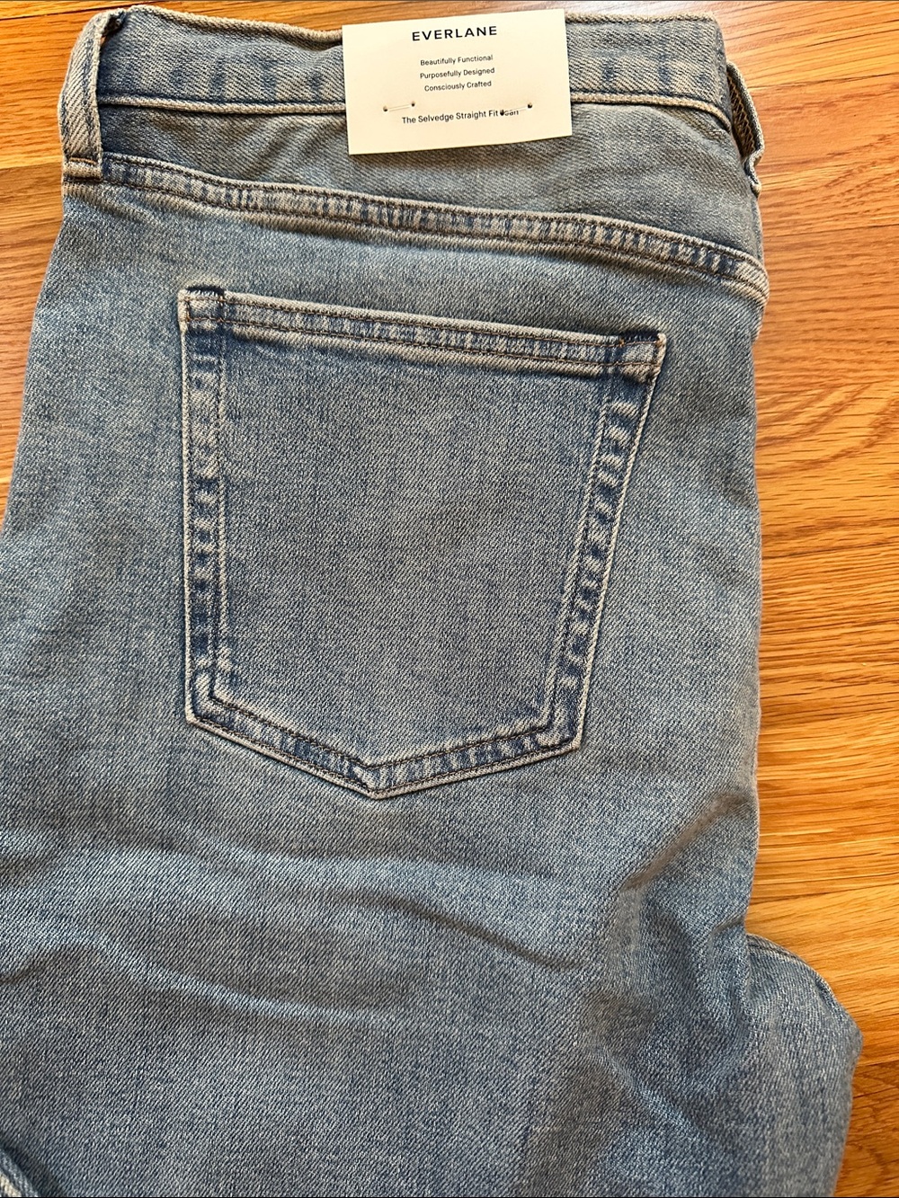 Everlane jeans 32x34Men’s Light Wash Slim-Straight Jeans